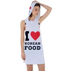 I Love Korean Food Racer Back Hoodie Dress by ilovewhateva