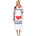 I love Korean food Double Cuff Midi Dress View1