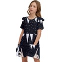 Wednesday addams Kids  Frilly Sleeves Pocket Dress View3