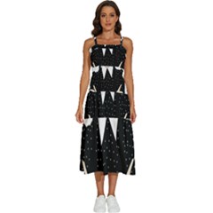 Wednesday Addams Sleeveless Shoulder Straps Boho Dress by Fundigitalart234
