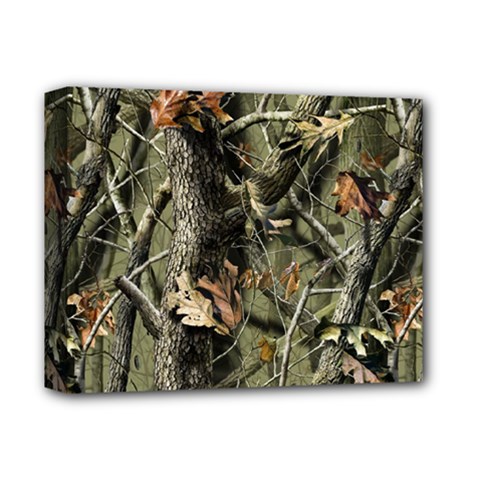 Realtree Camo Seamless Pattern Deluxe Canvas 14  X 11  (stretched) by Cowasu