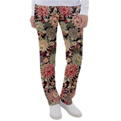 Japanese Flower Art Women s Casual Pants by Cowasu