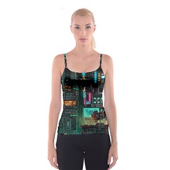 Video Game Pixel Art Spaghetti Strap Top by Cowasu