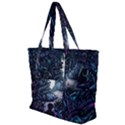 Horror Psychedelic Art Zip Up Canvas Bag View1