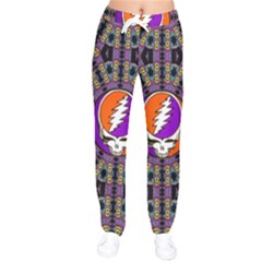 Gratefuldead Grateful Dead Pattern Women Velvet Drawstring Pants by Cowasu