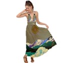 Surreal Art Psychadelic Mountain Backless Maxi Beach Dress View1