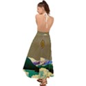 Surreal Art Psychadelic Mountain Backless Maxi Beach Dress View2