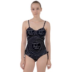 Psychedelic Art Freedom Is A State Of Mind Trippy Quotes Sweetheart Tankini Set by Bangk1t
