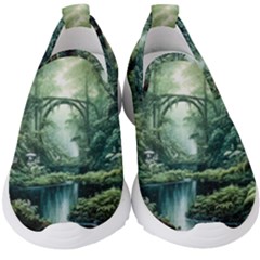 River Forest Wood Nature Kids  Slip On Sneakers by Ndabl3x