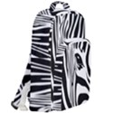 Animal Cute Pattern Art Zebra Double Compartment Backpack View2