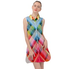 Graphics Colorful Colors Wallpaper Graphic Design Sleeveless Shirt Dress by Amaryn4rt