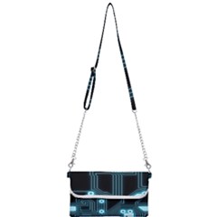 A Completely Seamless Background Design Circuitry Mini Crossbody Handbag by Amaryn4rt