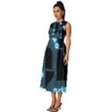 A Completely Seamless Background Design Circuitry Sleeveless Round Neck Midi Dress View2