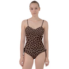 Giraffe Animal Print Skin Fur Sweetheart Tankini Set by Amaryn4rt