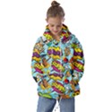 Comic Elements Colorful Seamless Pattern Kids  Oversized Hoodie View1