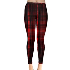 Black And Red Backgrounds Inside Out Leggings by Amaryn4rt