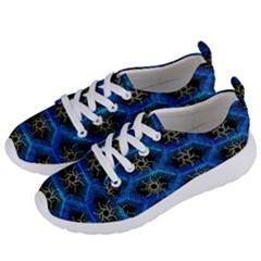 Blue Bee Hive Pattern- Women s Lightweight Sports Shoes by Amaryn4rt