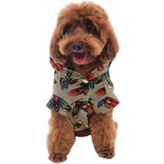 Tattoos Colorful Seamless Pattern Dog Coat by Amaryn4rt