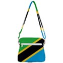 Flag Of Tanzania Zipper Messenger Bag View3