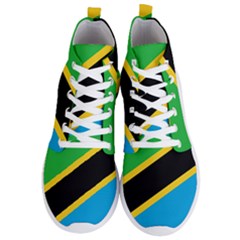 Flag Of Tanzania Men s Lightweight High Top Sneakers by Amaryn4rt