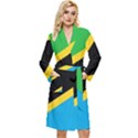 Flag Of Tanzania Long Sleeve Velvet Robe View1