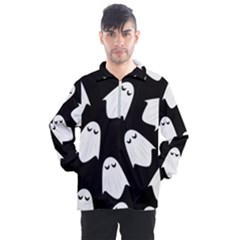 Ghost Halloween Pattern Men s Half Zip Pullover by Amaryn4rt