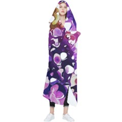 Paint Texture Purple Watercolor Wearable Blanket by Simbadda