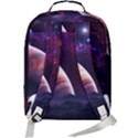 Clouds Fantasy Space Landscape Colorful Planet Double Compartment Backpack View3