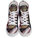 Independence Day Background Abstract Grunge American Flag Women s Hi-Top Skate Sneakers View1