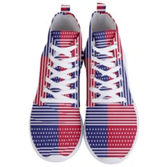 American Flag Patriot Red White Men s Lightweight High Top Sneakers by Celenk