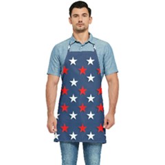 Patriotic Colors America Usa Red Kitchen Apron by Celenk