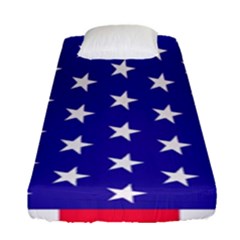 Usa Independence Day July Background Fitted Sheet (single Size) by Vaneshop