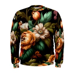 Floral Flower Blossom Bloom Flora Men s Sweatshirt by Vaneshop