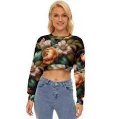 Floral Flower Blossom Bloom Flora Lightweight Long Sleeve Sweatshirt by Vaneshop