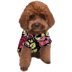 Flower Leaves Floral Flora Nature Dog T-shirt by Vaneshop