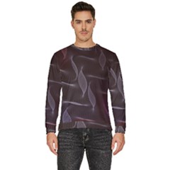 Curve Wave Line Texture Element Men s Fleece Sweatshirt by Vaneshop