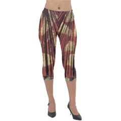 Acrylic Abstract Art Design  Lightweight Velour Capri Leggings  by Rbudhiya