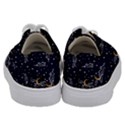 Hand-drawn-scratch-style-night-sky-with-moon-cloud-space-among-stars-seamless-pattern-vector-design- Kids  Low Top Canvas Sneakers View4