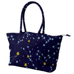 Seamless-pattern-with-cartoon-zodiac-constellations-starry-sky Canvas Shoulder Bag by uniart180623