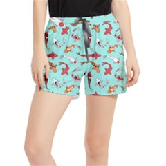 Pattern-with-koi-fishes Women s Runner Shorts by uniart180623