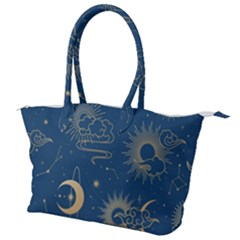 Seamless-galaxy-pattern Canvas Shoulder Bag by uniart180623