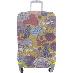 Floral-seamless-pattern-with-flowers-vintage-background-colorful-illustration Luggage Cover (large) by uniart180623