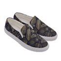 Elegant-pattern-with-golden-tropical-leaves Women s Canvas Slip Ons View3