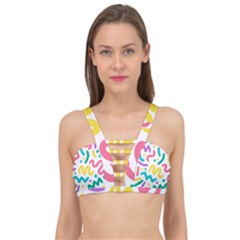 Abstract-pop-art-seamless-pattern-cute-background-memphis-style Cage Up Bikini Top by uniart180623