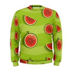 Seamless-background-with-watermelon-slices Men s Sweatshirt by uniart180623