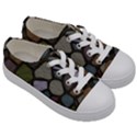 Cartoon-colored-stone-seamless-background-texture-pattern - Kids  Low Top Canvas Sneakers View3