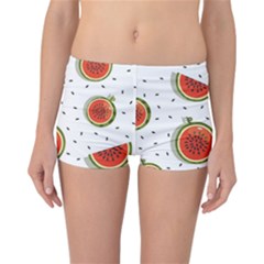 Seamless-background-pattern-with-watermelon-slices Reversible Boyleg Bikini Bottoms by uniart180623