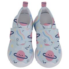 Cute-planet-space-seamless-pattern-background Kids  Velcro No Lace Shoes by uniart180623