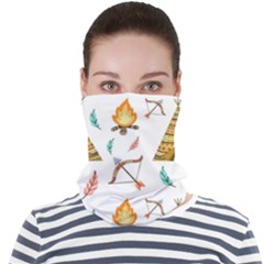 Cute-cartoon-native-american-seamless-pattern Face Seamless Bandana (adult) by uniart180623