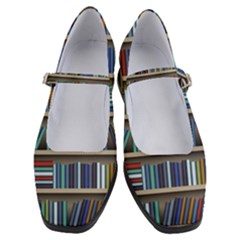 Bookshelf Women s Mary Jane Shoes by uniart180623